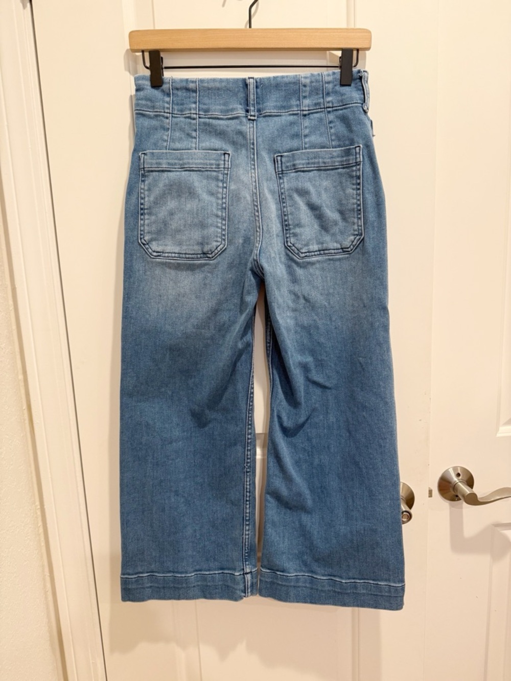 ANTHROPOLOGIE MAEVE The Colette Cropped High Rise Denim Jeans size 27 Petite - Picture 3 of 7